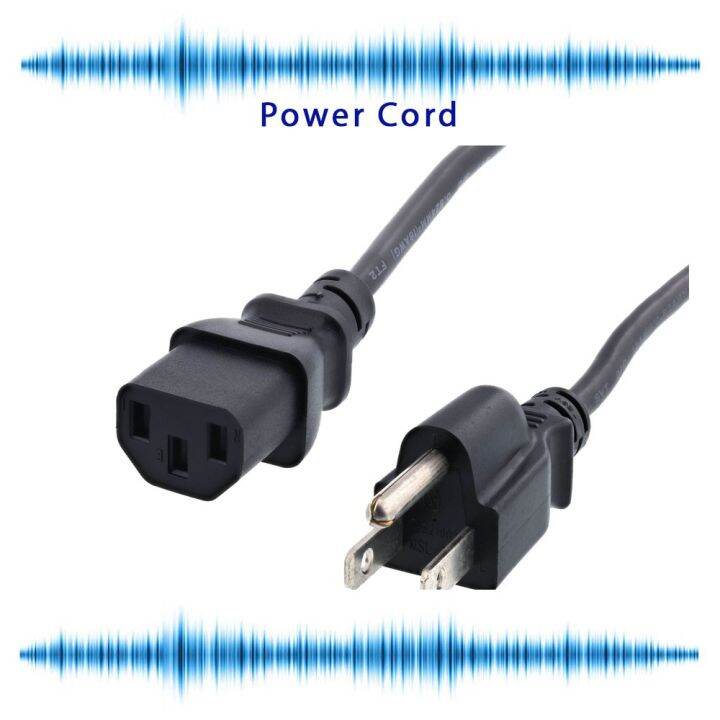 AC Power Cord 3 Pin Plug with Ground COD PC CCTV Monitor easy to use ...