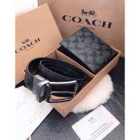 ? พร้อมส่ง ?ชุดเข็มขัด เข็มขัด Set  belt+wallet กระเป๋าสตางค์+เข็มขัดหนังผู้ชาย