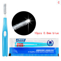 KLKLJYFI 0.6-1.0mm interdental Brush Push-Pull toothpicks แปรงฟันทำความสะอาด