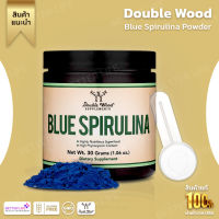 Double Wood Blue Spirulina Powder - Maximum 35% Phycocyanin Content, Superfood from Blue-Green Algae(No.547)