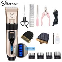 【cw】 Dog Hair Clippers Grooming (Pet/Cat/Dog/Rabbit) Haircut Trimmer Shaver Set Pets Cordless Rechargeable