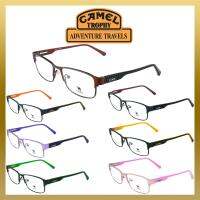 Camel แว่นตา รุ่น CA-12754 กรอบเต็ม ขาสปริง วัสดุ สแตนเลส สตีล (สำหรับตัดเลนส์) กรอบแว่นตา สวมใส่สบาย น้ำหนักเบา ไม่ตกเทรนด์ มีความแข็งแรงทนทาน Full frame Eyeglass Spring leg Stainless Steel material Eyewear Top Glasses