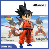 Original Bandai Dragon Ball S.H.Figuarts Son Goku Innocent Challenger Action Figure Model Doll Toy Kids Gift