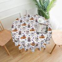 Halloween Pumpkin Pug Dog Tablecloth Funny Custom Protection Table Cover Polyester Party Wholesale Beautiful Table Cloth