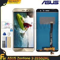 Beyondwolf หน้าจอ LCD สีขาวของแท้สำหรับ Asus Zenfone 3 ZE552KL จอแสดงผลหน้าจอสัมผัสเครื่องอ่านพิกัดแทนการประกอบสำหรับ Asus Zenfone 3 ZE552KL ZE552KL หน้าจอแสดงผล