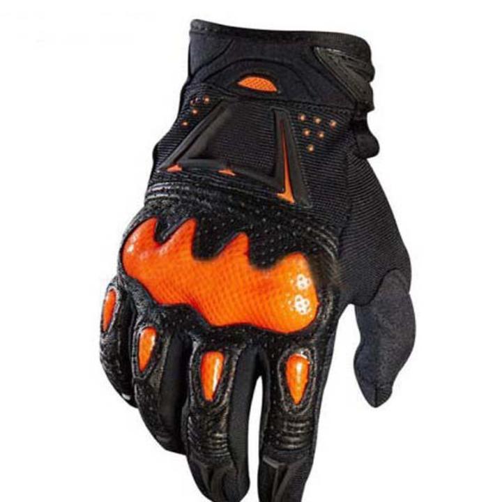 f5-ถุงมือขี่มอเตอร์ไซค์-motocross-bike-mountain-glovesprotective-carbon-fiber-pure-leather-racing-gloves-gear