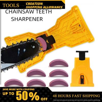 Portable Chainsaw Teeth Sharpener Chainsaw Chain Sharpener Tools Quick Install Gasoline Saw For 14-20 Inch Guide Chain