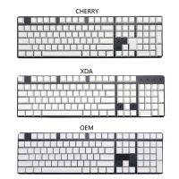 （Miss qis keycap）2023ใหม่108ชิ้นหมวกกุญแจ DIY PBT เปล่าคีย์บอร์ดแบบกลไกเชอร์รี่ OEM XDA โปรไฟล์ไม่พิมพ์ชุดปุ่มกดสีขาวสำหรับสวิตช์ MX เชอร์รี่