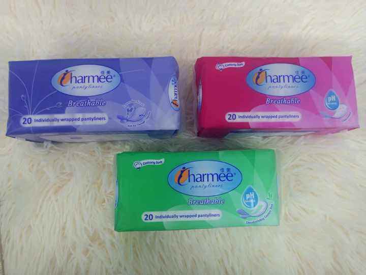 CHARMEE BREATHABLE 20s INDIVIDUALLY WRAPPED PANTY LINERS PER PACK WITH