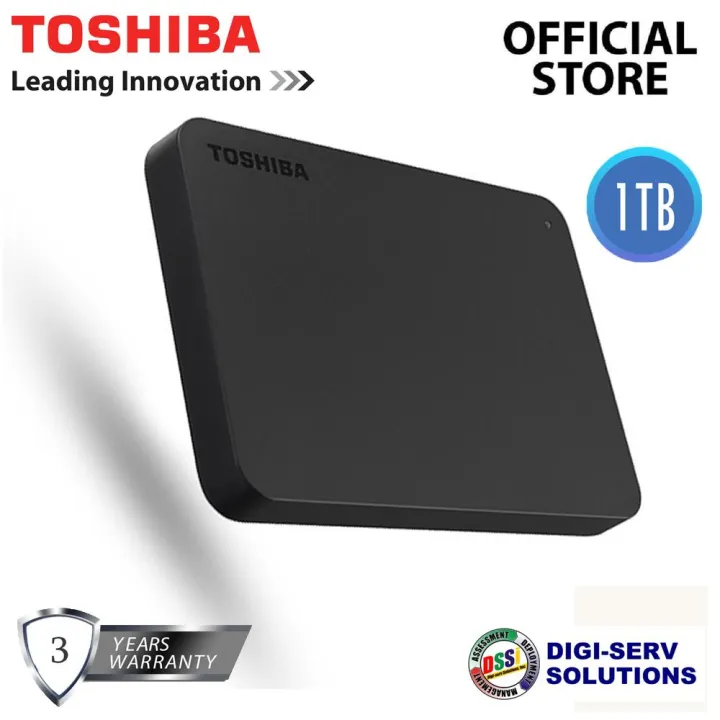 Toshiba Canvio Basics (new) 1TB USB 3.0 Portable External Hard Drive (Black), Super Speed Slim Storage with 3 YEARS WARRANTY