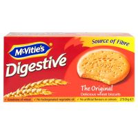 Mcvities Digestive 250g แมคไวตี้ส์ไดเจสทีฟบิสกิตข้าวสาลี 250กรัม