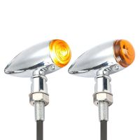 2x 12V Chrome Turn Signals For Suzuki Boulevard M109R M50 M90 M95 C109R C50 C90