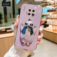 AnDyH New Design Phone Case for Huawei Mate 10 20 30 40 Pro Stereo Duck Mobile Phone Holder Phone Case Fashionable and Comfortable Soft Case with