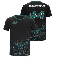 [เสื้อยืด Cloud Sense]    F1 t-shirt Formula One Louis Hamilton Team Racing 3D Print Mens and Womens Fashion Oversize High Neck T-shirt Childrens T-Shirt Top