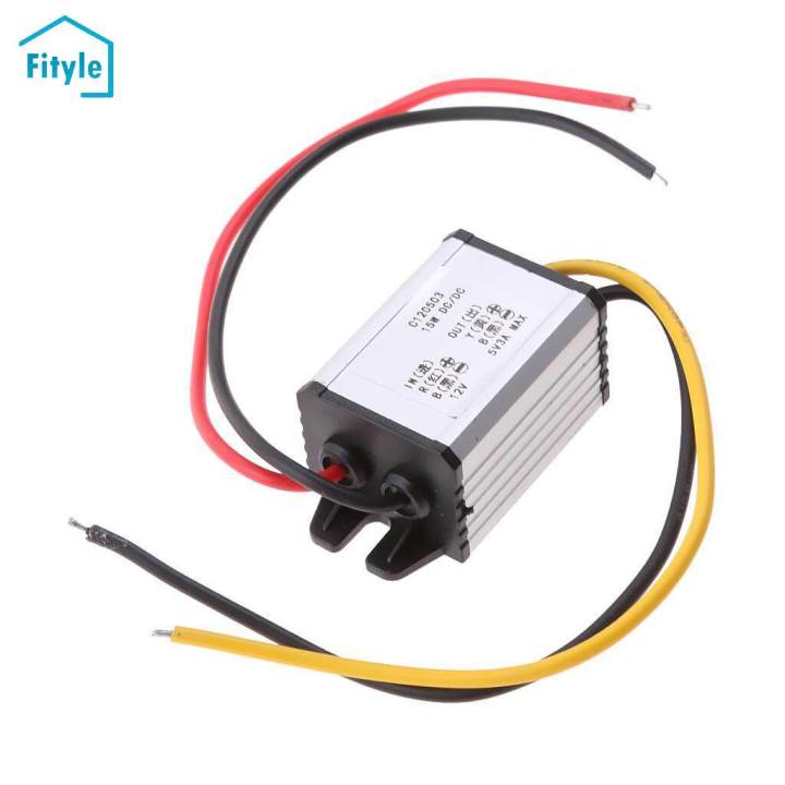 Fityle DC-DC Buck Converter 12V to 5V 3A Step Down Voltage Module Car ...