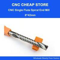 1pc 8mm SHK คาร์ไบด์ CNC Router คุณภาพสูง Bits One Single Flute End Mill Tools 42mm