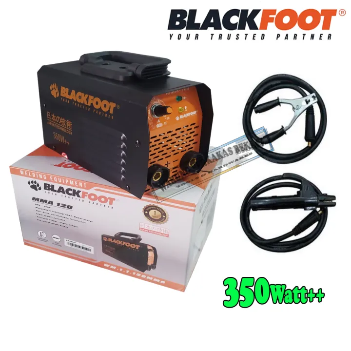 Blackfoot Mma 120 350w Mesin Las Igbt Inverter 350 Watt Kecil Set