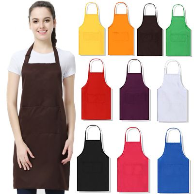 Reusable Kitchen Apron Women Men Waterproof Oil-Proof Work Apron With Pocket For Grill Restaurant Chef Cooking Sleeveless Unifor Aprons