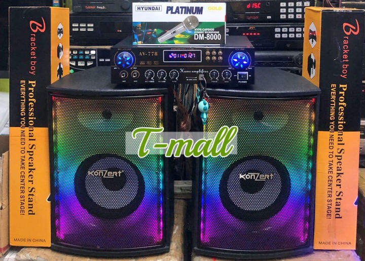 Audio System Konzert Speaker and Amplifier Set 300watts with bluetooth