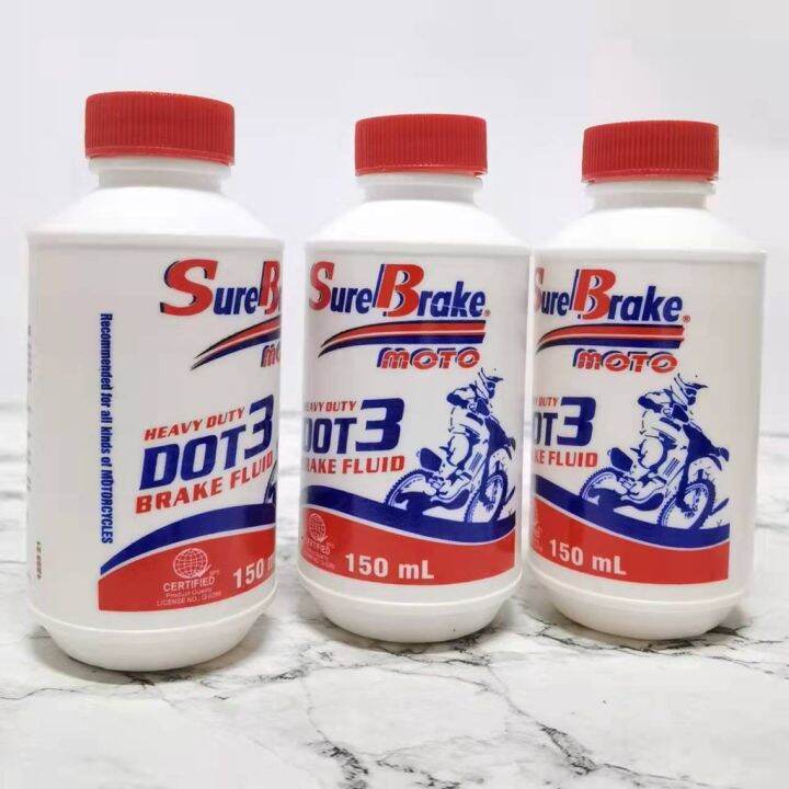 Sure Brake Moto heavy duty dot 3 Brake Fluid 150ml Lazada PH