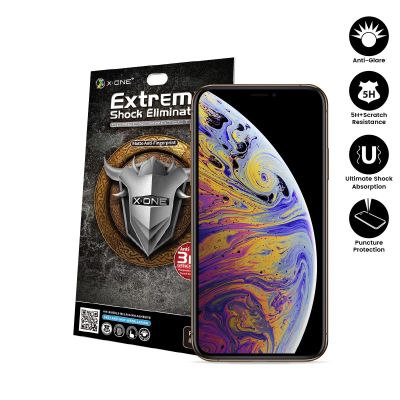 Apple iPhone Xs Max X-One Extreme Series Matte ป้องกันลายนิ้วมือปกป้องหน้าจอ