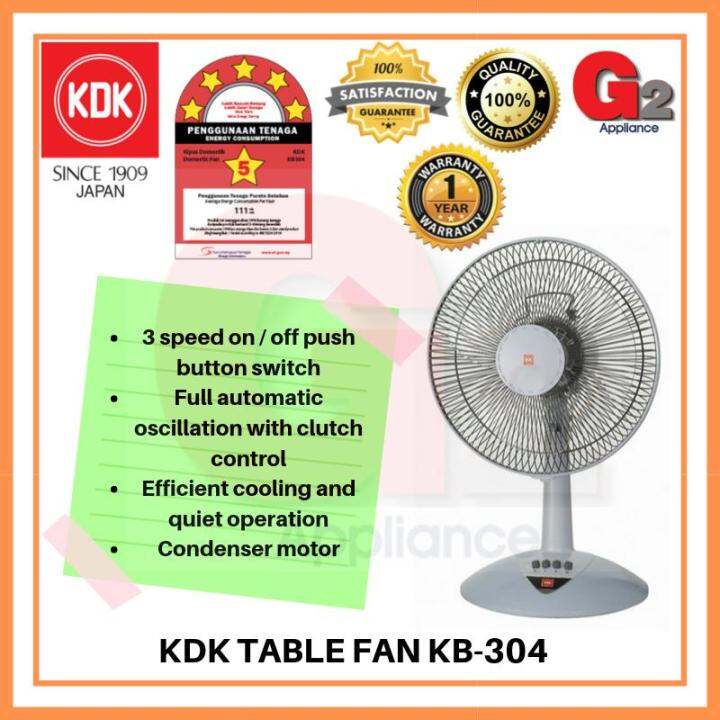 Kdk Table Fan Kb Ready Stock Kdk Warranty Malaysia Lazada