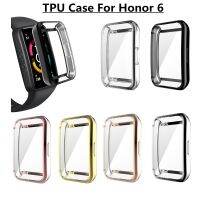 New Soft Plated Full TPU Case Cover Screen Protector Cover for Huawei Band 6 Full Screen Protector Shell for Huawei Honor Band 6 Cables