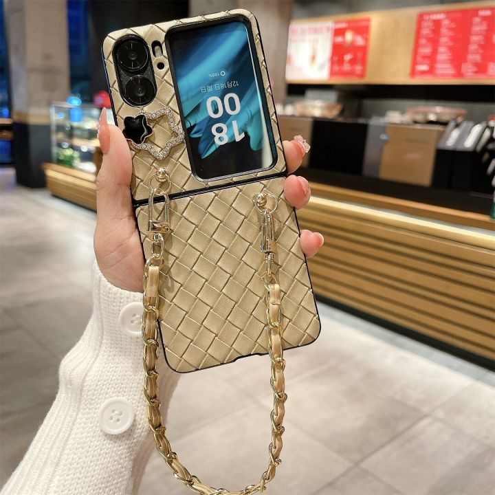 hoce-3d-แวววาวดาวทอเคสโทรศัพท์มีลายสำหรับออปโป้ไฟนด์-n2พลิกพร้อมสร้อยข้อมือแบบพกพาสำหรับ-n2flip-ออปโป้ไฟนด์ฝาครอบกันกระแทก