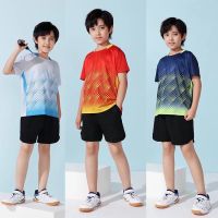 shot goods Top Quality Badminton Shirt 259 Kids Badminton Jersey Casual Wear Sportswear Boys Girl Training Clothes