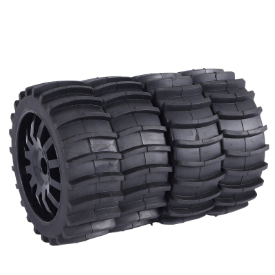 4Pcs 1/8 RC Off Road Buggy Snow Sand Paddle Tires Tyre Wheel for HSP HPI Baja