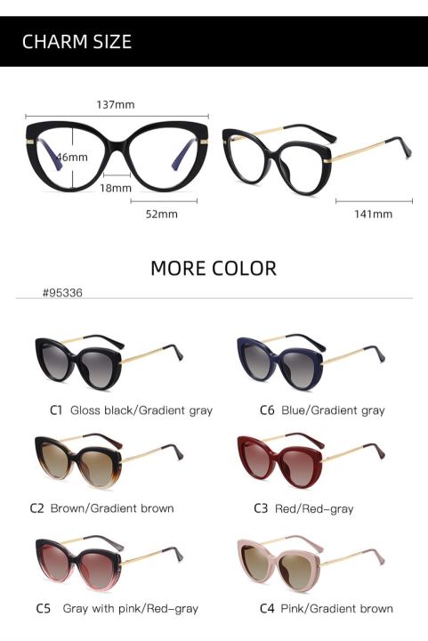 cat-eye-eyeglasses-polarized-magnet-clip-glasses-frame-for-men-women-myopia-prescription-glasses-optical-sunglasses-eyewear