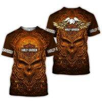 Mens T Shirt Harley-davidson Printed Camiseta 3D Patterncasual New Style T Shirt Short Sleeves