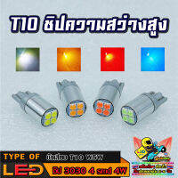 ชิปรุ่น 2021 สว่างมาก T10 LED รุ่นชิปพลังสูง 3030 Lens Ball งานดี มีฮีทซิงค์ระบายความร้อน (ชุด 2 หลอด )