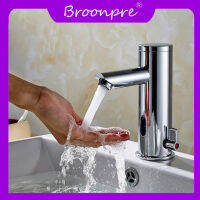 BROONPRE  ก๊อกน้ำก๊อกน้ำเซนเซอร์อัตโนมัติแบบสัมผัสด้วยมือผสมน้ำเย็นโครเมียมก๊อกน้ำแบบผสมขัดเงาก๊อกน้ำก๊อกน้ำในห้องน้ำ