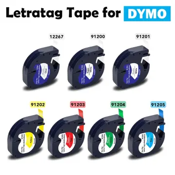 Buy Fimax Compatible Label Tape Replacement for DYMO LetraTag 12mm