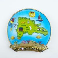 【CW】 Dominican Travelling Fridge Magnets Tourism Souvenirs Magnetic Stickers Wedding Gifts