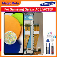 MagicMeta หน้าจอแสดงผลจอ LCD แบบดั้งเดิมสำหรับ Samsung Galaxy A03 LCD หน้าจอสัมผัสดิจิตอลประกอบสำหรับ Samsung Samsung Galaxy A03 SM-A035F SM-A035F /Ds SM-A035M จอแสดงผล SM-A035G LCD