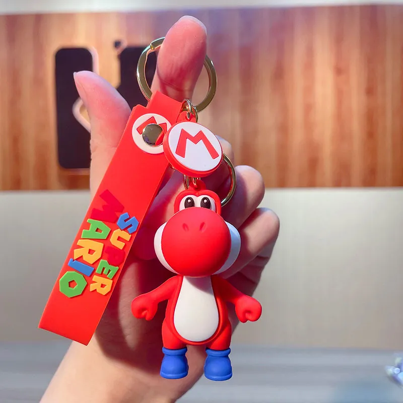Super Mario.brossuper Mario Bros Yoshi Keychain - Pvc Action Figure For  Backpacks