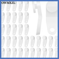 OWMXZL 50 Pcs พลาสติกทำจากพลาสติก คลิปรางม่าน สีขาวขาว มัลติฟังก์ชั่ ตะขอแขวนผ้าม่าน ของใหม่ ทนทานต่อการใช้งาน ตะขอรางม่าน ฝักบัวอาบน้ำฝักบัว