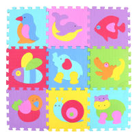 MQIAOHAM baby EVA Foam Play Puzzle Mat 9pcslot Interlocking Exercise Tiles Floor Mat for Kid,Each 30cmX30cm kids rug toddler