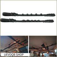 UEVOQB SHOP 1/2pcs สีดำสีดำ ชั้นเก็บคันเบ็ดสำหรับยานพาหนะ ปรับได้ปรับได้ พร้อมสติ๊กเกอร์มหัศจรรย์ คันเบ็ดสำหรับตกปลา เครื่องมือสำหรับตกปลา ชั้นเก็บของติดรถ อุปกรณ์ตกปลาสำหรับตกปลา