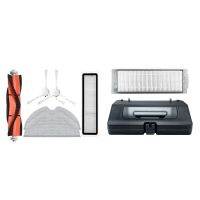 2 Set Vacuum Cleaner Parts: 1 Set Water Tank Dust Box &amp; 1 Set Main Roller Side Brush Hepa Filter Mop Cloth