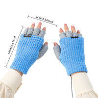 Warm Detachable Mittens Electric Protector Heating Keep Hand Fingerless Winter Gloves