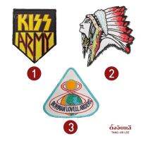 อาร์มผ้า ตัวรีดติดเสื้อลาย Kiss Army , vintage , Apollo 8