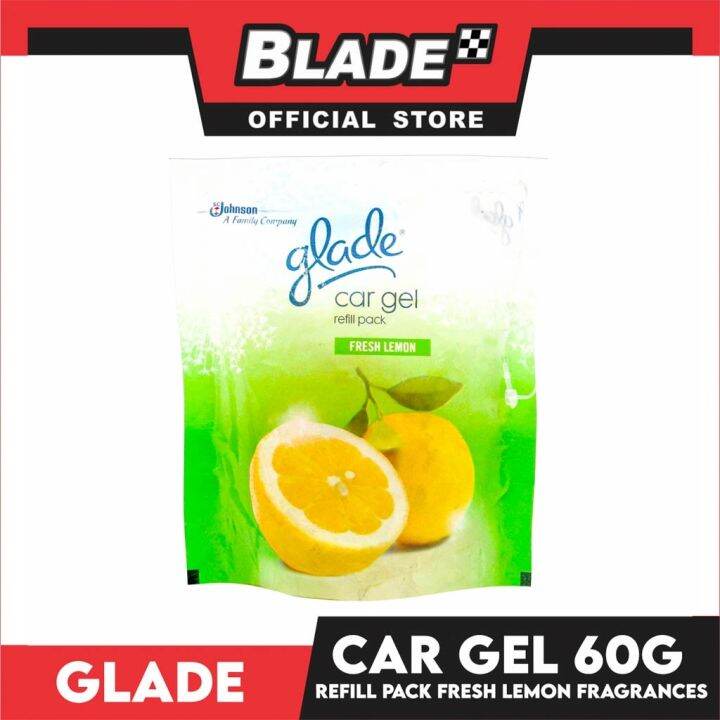 Glade Car Gel Refill Pack Air Freshener 60g (Fresh Lemon) Lazada PH