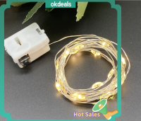 OKDEALS ของขวัญ ปีใหม่ คริสต์มาส ไฟสตริงกลางแจ้ง นางฟ้า ไฟตกแต่ง LED โคมไฟพวงมาลัย