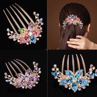 【YF】♀►  2023 Hairclips Fashion Rhinestone Hair Combs Plastic Hairpins for Accessories