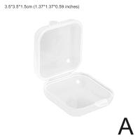 Mini Boxes Rectangle Clear Plastic Jewelry Storage Rings Case Packaging Items Beads Box For Earrings Small Container Collecting A8M4