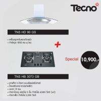 TECNOSTAR  ชุด SET เครื่องครัว เครื่องดูดควัน รุ่น TNS HD 90 GS + เตาแก๊ส 3 หัวเตา รุ่น TNS HB 3073 GB