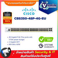 Cisco CBS350-48P-4G-EU Managed 48-port GE, PoE, 4x1G SFP By Vnix Group